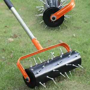 Rolling Lawn Aerator, Soil Loosener Oxygen Aerator, Garden Cultivation Tool, Essential for Healthy Lawns and Gardens, Easy to Use