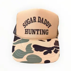 SUGAR DADDY HUNTING ON DUCK Camo Unisex Foam Trucker Hat