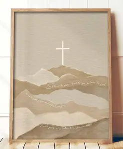 (No Frame) Jeremiah 29_11 Bible Verse Art Poster , Christian Modern wall art Boho scripture gift minimalist, Jesus Art Print Poster [No frame, Free Ship]