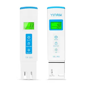 Digital pH Meter TDS Meter Combo Accurate Measurement for pH TDS EC Temp with ATC, 2nd Generation Water Quality Tester with Horizontal Display for Hydroponic Swimming Pool Aquarium