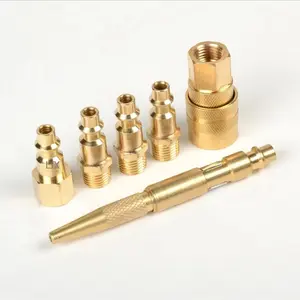 6PC AIR COUPLER BRASS High-Quality Brass Fittings for Air Compressors and Pneumatic Tools