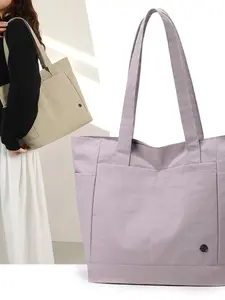 Minimalist Light Large Capacity Tote Bag, Waterproof Nylon Commuter Shoulder Bag, Multi-Pocket Laptop Backpack, Ultra-Lightweight