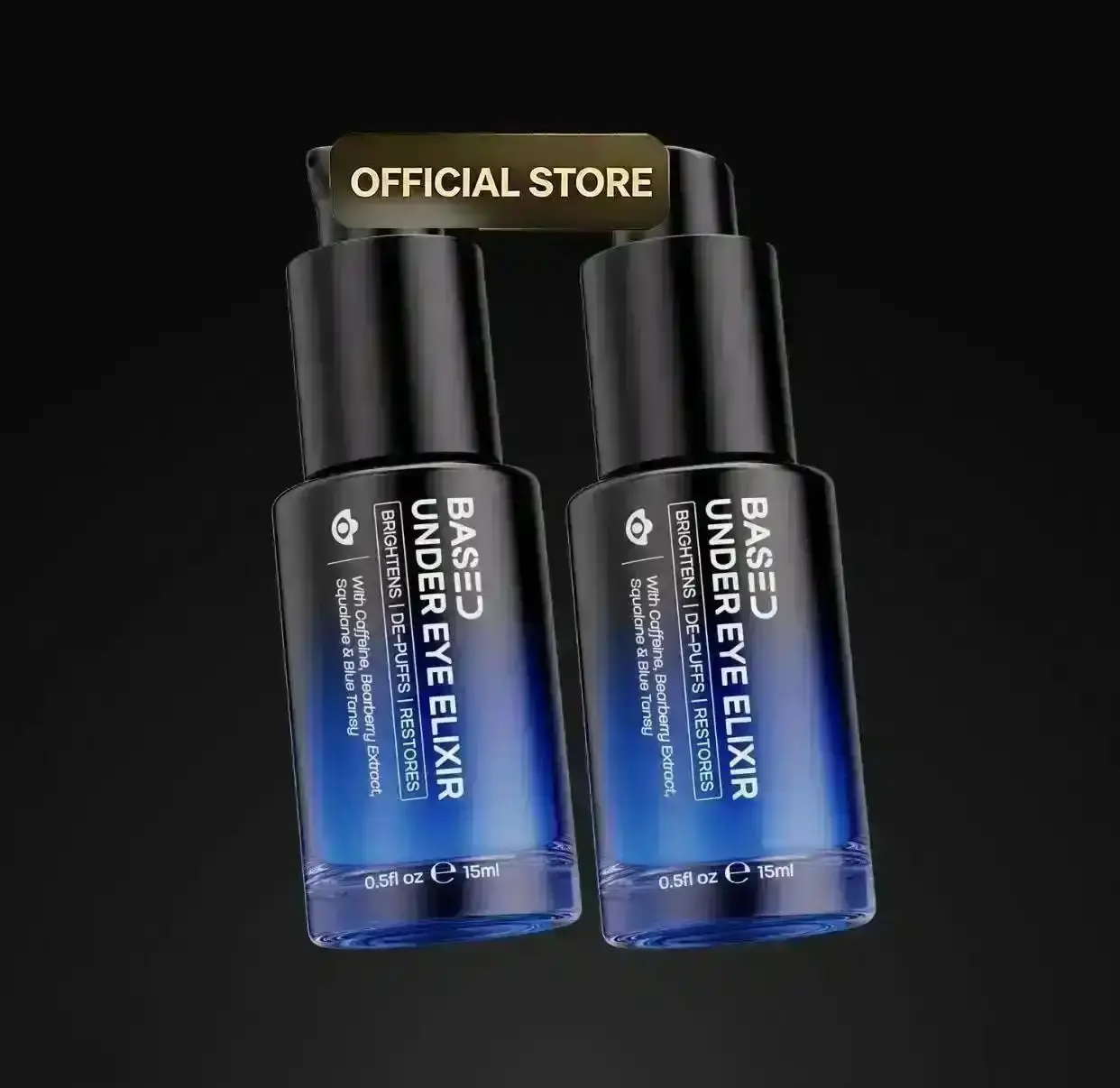 BASED Under Eye Elixir | Brightens, De-Puffs & Revitalizes Under Eyes | Simple, Effective, BASED, Eye Treatments