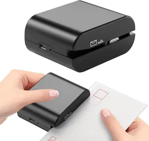 Rechargeable Electric Letter Opener Automatic Envelope Slitter Electric Mail Opener for Universal Mail Handling Black