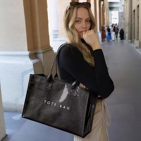 Leopard Print Jelly Tote Bag, Large Capacity Waterproof PVC Handbag – Solid Color Casual Shopping Bag for Everyday Use Leopard Print Jelly Tote Bag, Large Capacity Waterproof PVC Handbag – Solid Color Casual Shopping Bag for Everyday Use