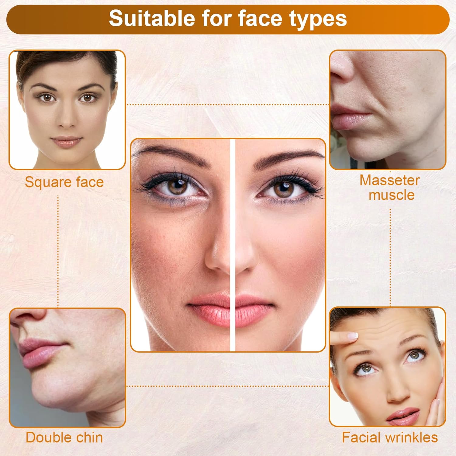 132PCS Invisible Face Improving Tapes, Quick Face Improving Tape for Makeup, Waterproof Facial Stickers, Breathable Skin Neck Tapes for Wrinkles, Double Chin, Sagging Skin