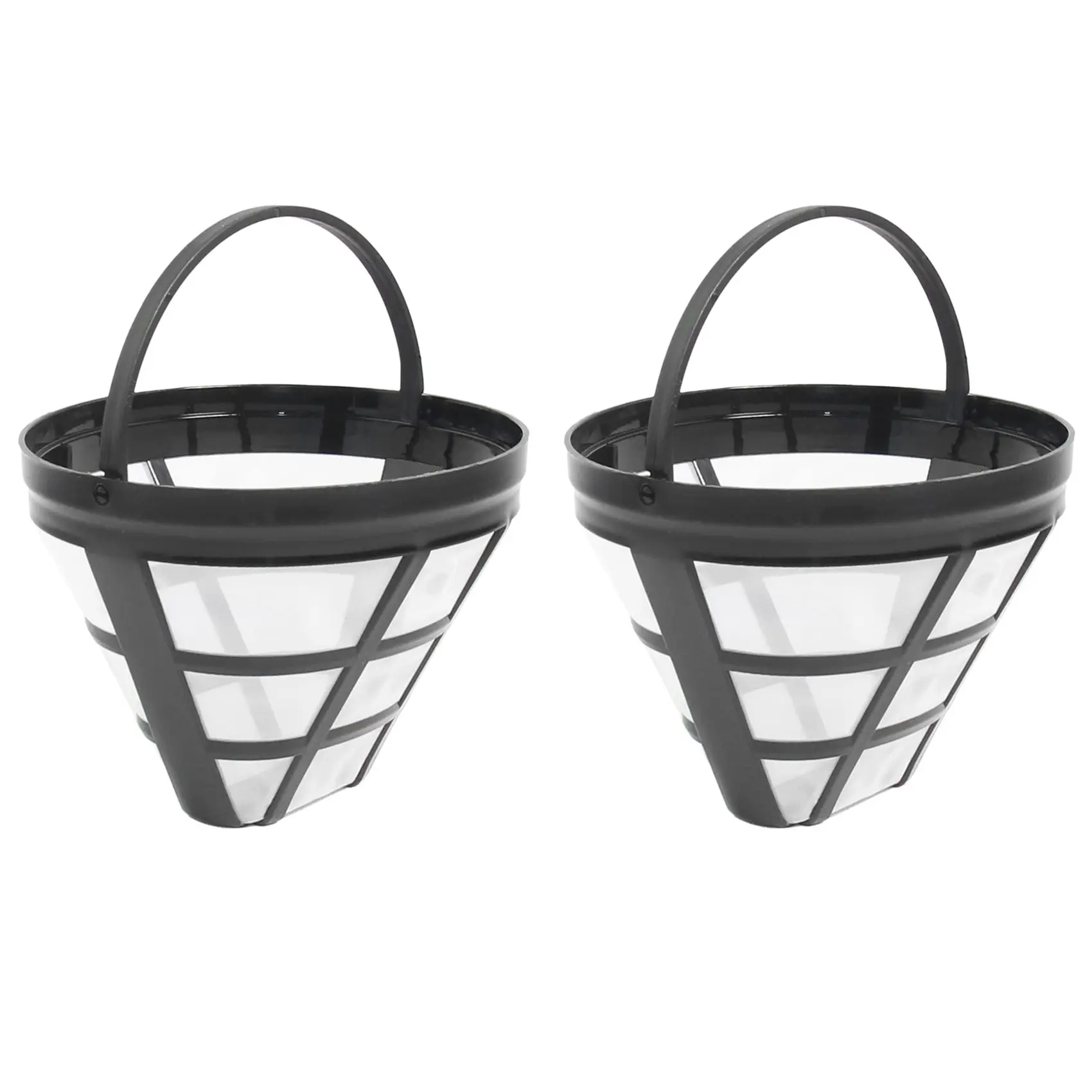 2Pack No.4 Reusable Coffee Maker Basket Filter for Cuisinart Ninja Filters,  Fit Most 8-12 Cup Basket Drip Coffee Machine - TikTok Shop