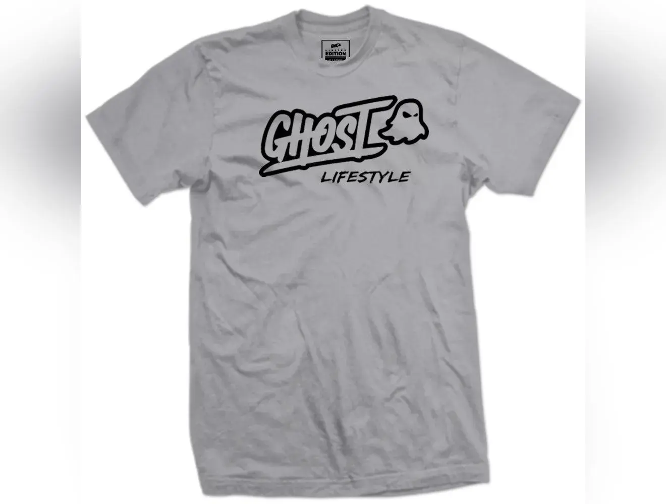 GHOST® Lifestyle – Grey Outline Logo T-Shirt (GHOSTX Lifestyle Limited *Color* Edition)
