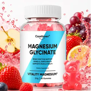 CareHaven 14-in-1 Magnesium Complex Gummies for Muscle Relaxation, Stress Relief & Better Sleep – Full Body Recovery Glycinate & Citrate Blend with Ashwagandha, L-Theanine & Zinc – Vegan, 60 Gummies