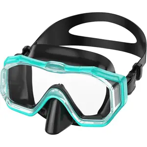 STOO Adults Sim Goggles ith Nose Cover to  ater Inhaling, Anti-Fog Simming Mask for Youth Men omen