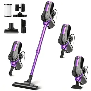 3-in-1 Powerful Corded Vacuum Cleaner 18KPA, Lightweight Stick Vac with 600W Motor, Deep Cleaning for Pet Hair & Debris, 110V Portable Handheld Vacuum for Home Office