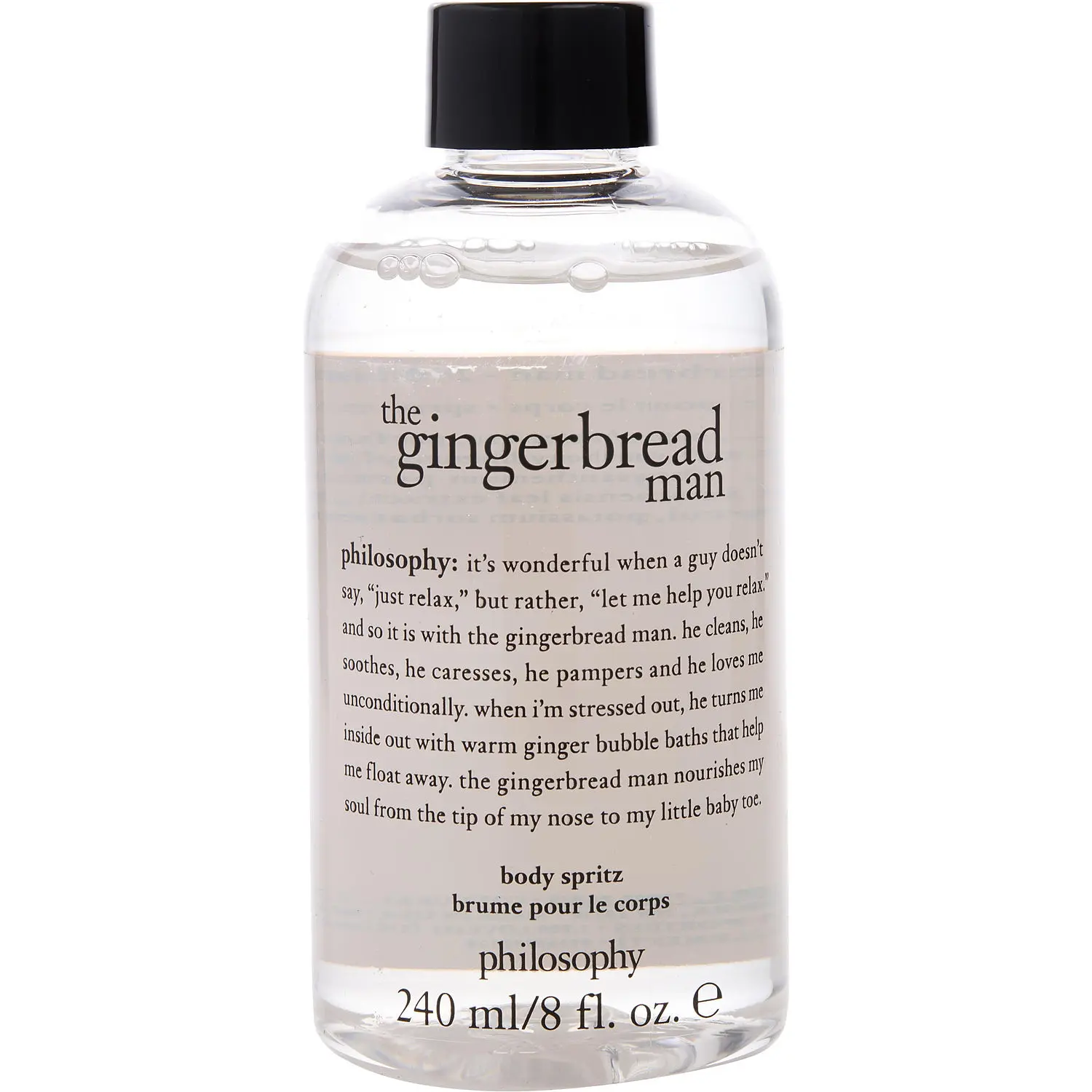 Philosophy The Gingerbread Man By Philosophy Body Spritz For Unisex Philosophy The Gingerbread Man By Philosophy Body Spritz For Unisex
