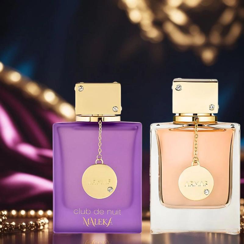 Club De Nuit Maleka & Club De Nuit Women Eau de Parfum Sprays 105ML (3.6 OZ) by Armaf | A Dazzling Duo of Modern Elegance & Playful Sophistication (Bundle)