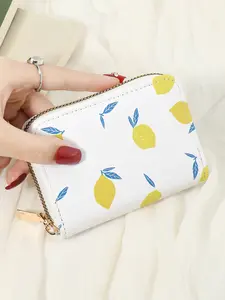 Fashionable credit card storage bag, easy to carry multi slot coin wallet zipper, multi slot easy credit card slot, multi-purpose women's wallet card bag Cardholder