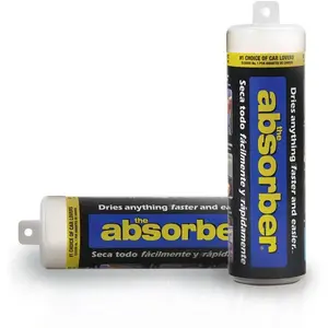 The Absorber(R) Large 17" x 27", Assorted Colors, 1-Side-Textured, 2-Towel Pack - Synthetic Chamois Drying Cloth for  - Super Absorbent, Scratch Free, Long Lasting & Machine Washable