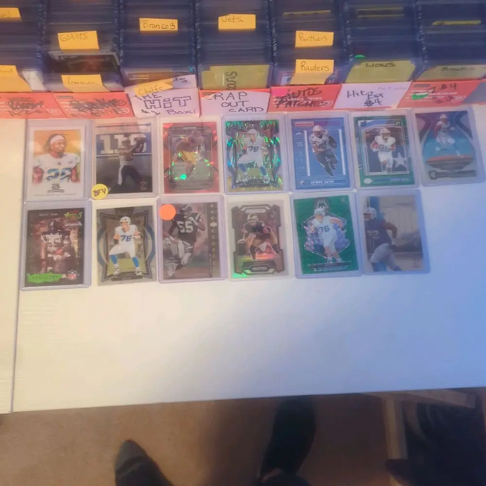 13 card Los Angeles Chargers lot