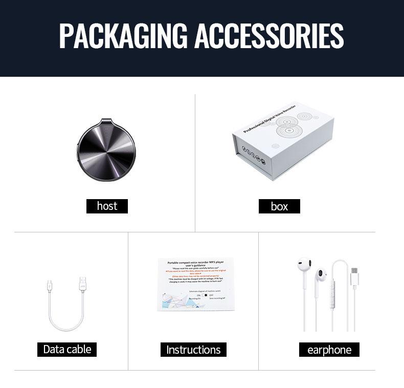 HD Smart Voice Recorder with One-Touch Recording & Playback, Long Battery Life, Outstanding Audio Quality, and Powerful Intelligent Recording Features.