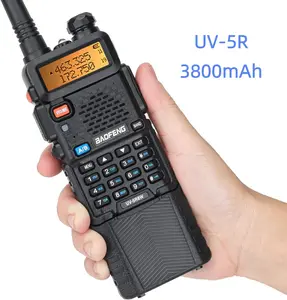 [Christmas Gift] Baofeng Radio UV-5R Ham Radio Long Range Rechargeable Two Way Radio 3800mAh Extended Battery Handheld Walkie Talkies Radio Outdoor Essentials - Audio