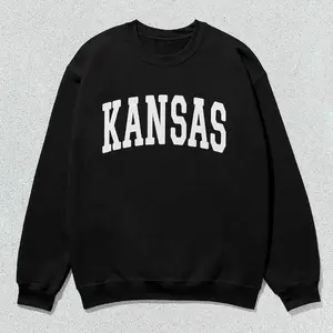 Kansas Sweatshirt Collegiate Crewneck Sweater Unisex
