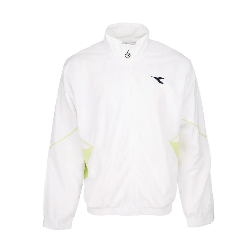 diadora Mens Icon Jacket Athletic Outerwear Casual Breathable - White diadora Mens Icon Jacket Athletic Outerwear Casual Breathable - White