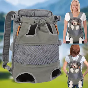 Dog Carrier Backpack - Legs Out Front-Facing Pet Carrier Backpack for Small Medium Large Dogs, Airli
