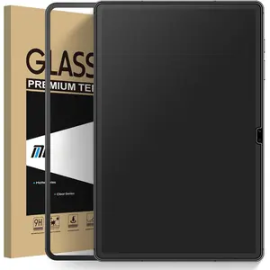Matte Glass Screen Protector for  Galaxy Tab S10 Lite / S10 FE / S9 FE 10.9" & Galaxy Tab S9 11" with Installation Frame, Anti-Glare & Anti-Fingerprint Tempered Glass Film, Smooth as Silk