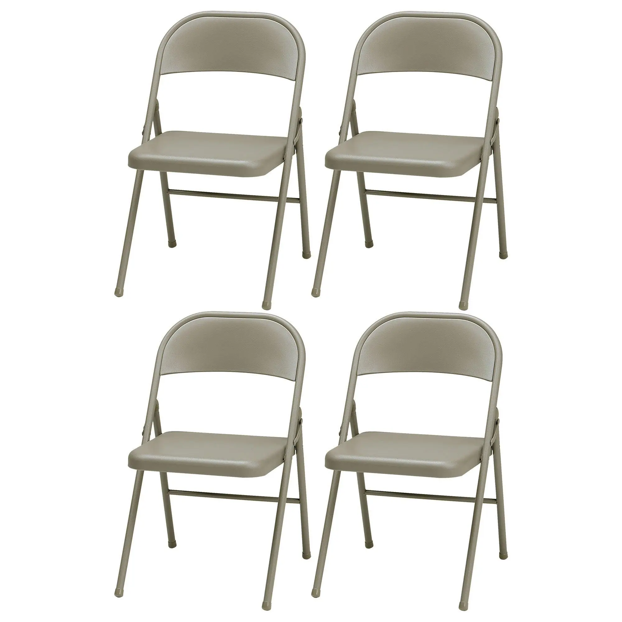 MECO Sudden Comfort All Steel Folding Chair Set (Set of 4)
