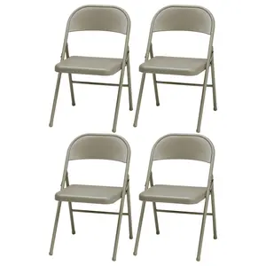 MECO Sudden Comfort All Steel Folding Chair Set (Set of 4) MECO Sudden Comfort All Steel Folding Chair Set (Set of 4)