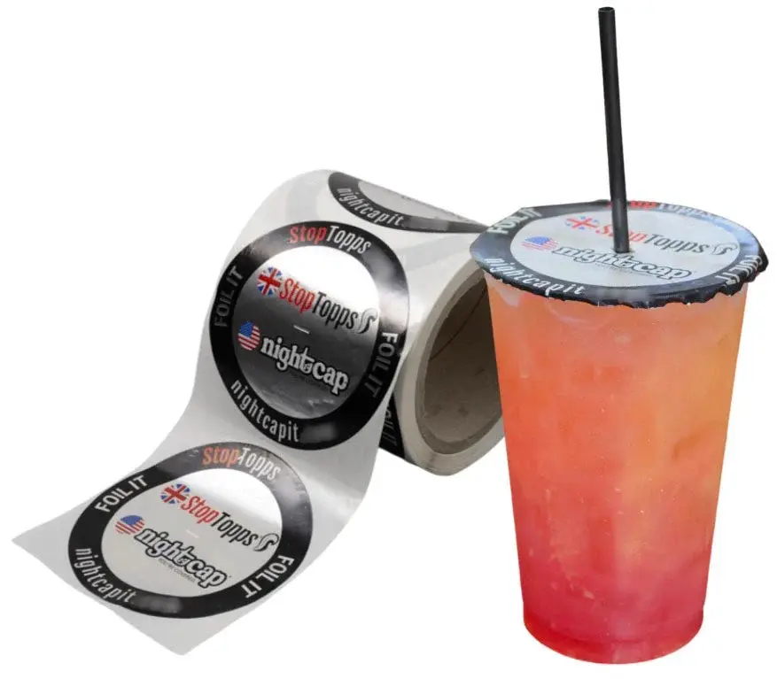 (2500) Bulk StopTopps: The Drink Spiking Prevention Sticker