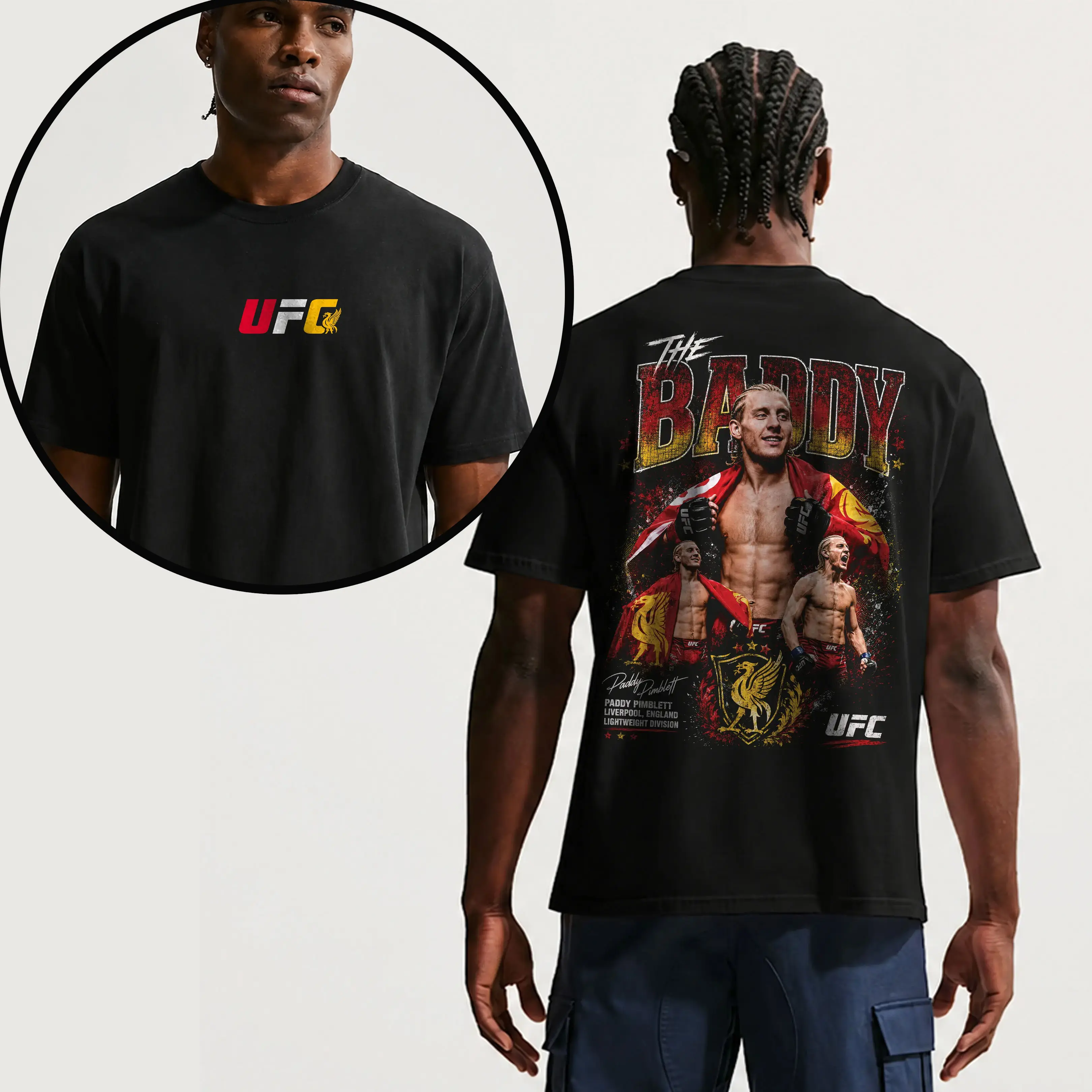 UFC Paddy Pimblett The Baddy T-Shirt, The Baddy UFC Graphic Tee, UFC MMA Shirt, Gift for Fighters, Sports Apparel Cotton Tee, UFC Merch, Vintage Casual Style Gift