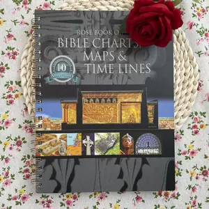 Rose Book of Bible Charts Maps & Time Lines 10th Anniversary Edition Spiral Bound Visual Reference Guide with Study Notebook for Personal Devotions & Sunday School Classes