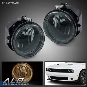Smoke Front Bumper Fog Light Lamps W/ Bulbs Fit For 06-10 Charger Challenger