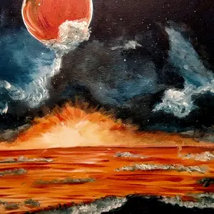 "Golden Spectre" Painting