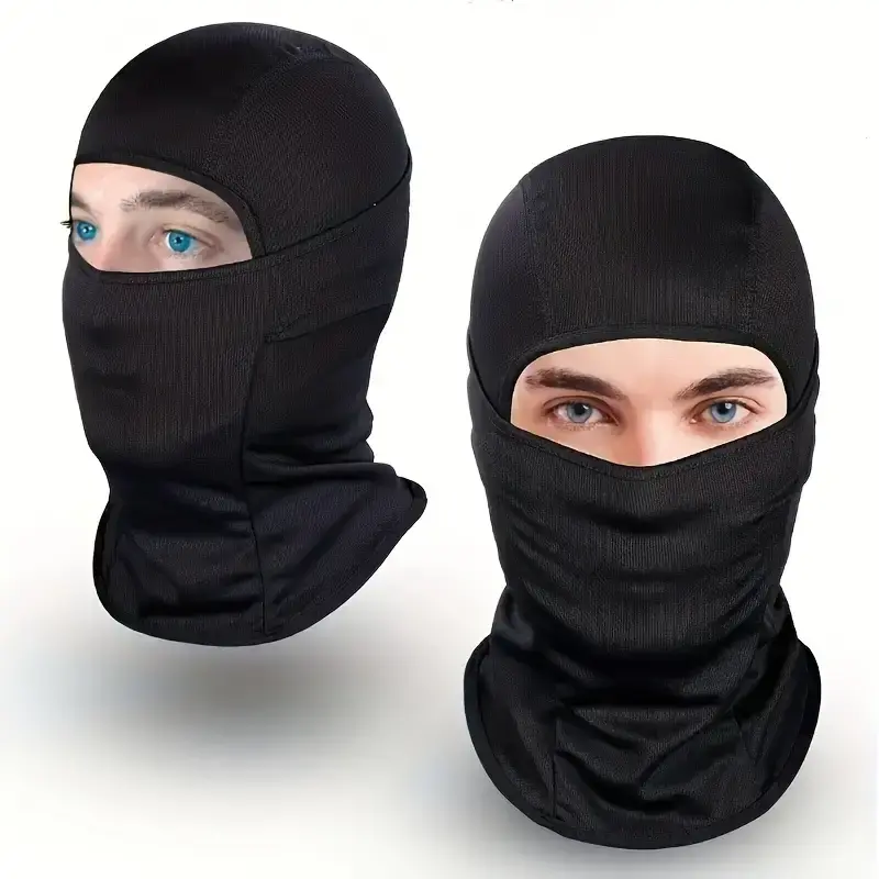 Winter Tactical Windproof Synthetic Full Cover Balaclava Mask - Motorcycle Protective Gear, Breathable, Moisture Wicking, Thermal Guard for Cold Rides Sun Wind Dust Shielding, Neck Guard Head & Face Covers