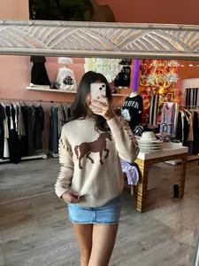 Stitched Horse Sweater