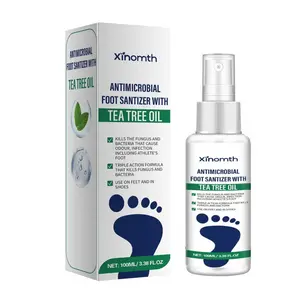 (3 bottles)Tea Tree Oil Foot Spray - Plantar Moisturizing Deodorant for Odor Control & Dry Feet Care, Natural Foot Sanitizer with Antifungal Properties,Ximonth Clear Foot Sanitizer Spray,for Foot & Shoe Freshness