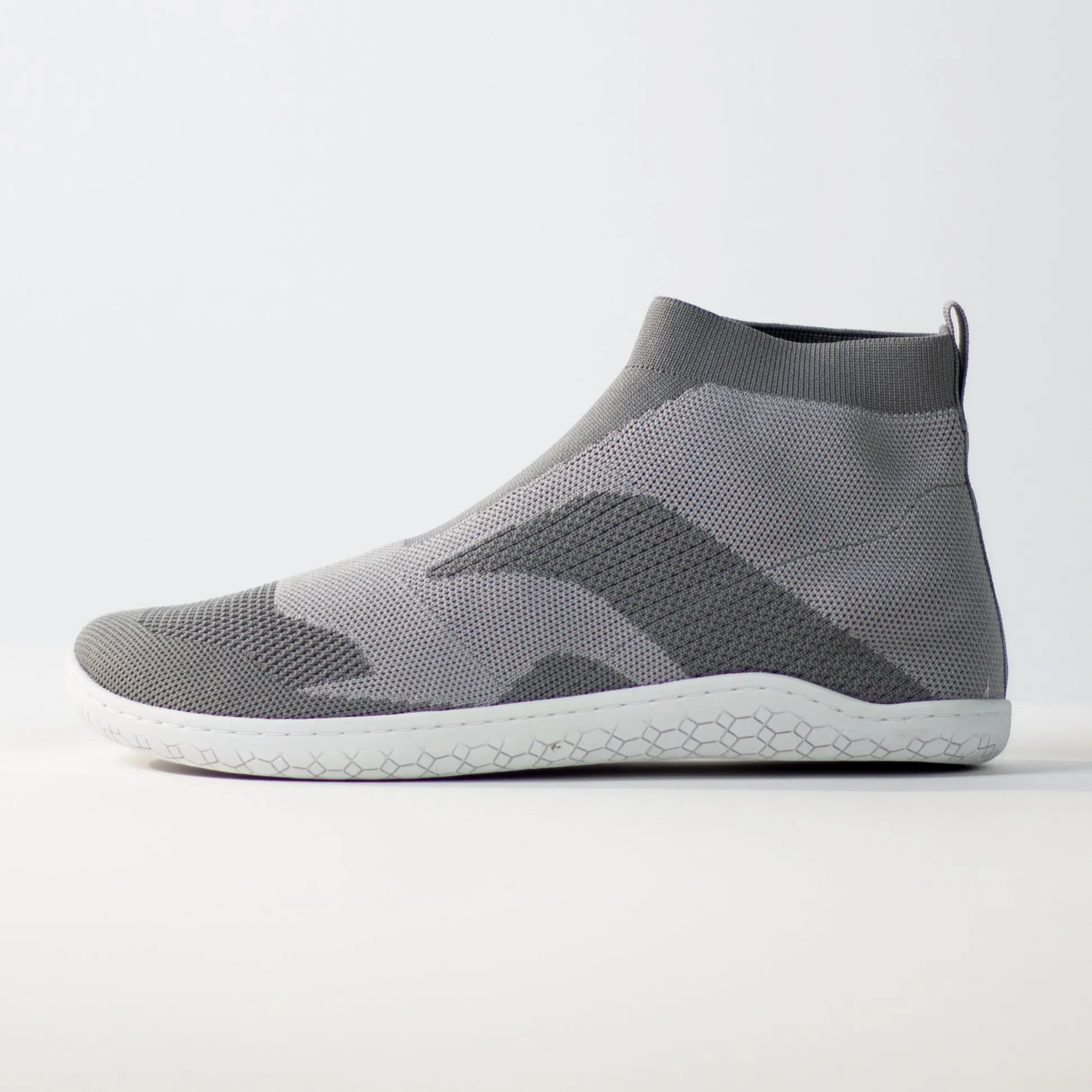 Otishi 2.0 Barefoot Gym Shoes – Moonstone Gray | Wide Toe Box, Flat Sole, Knit Upper