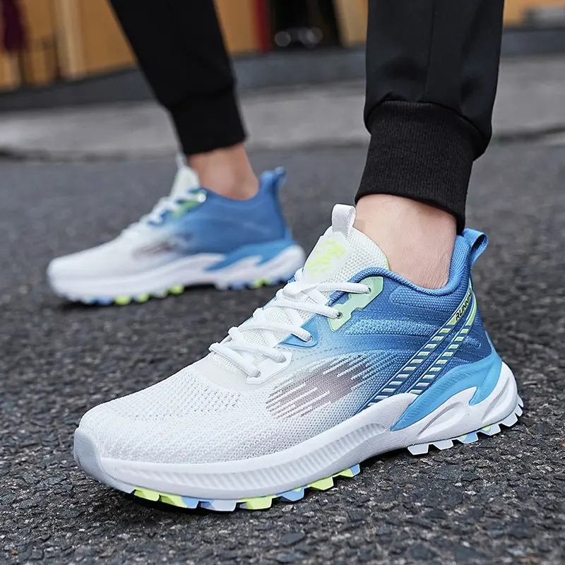 2025 New Summer Men's Shoes for Middle School Students, Exam Training Shoes, Soft Sole Lightweight Running Shoes, Breathable Mesh Shoes