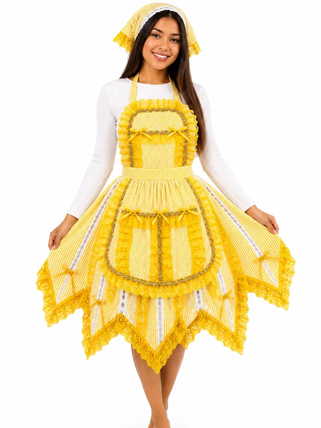 Womens Religious Ochun Skirt & Apron Set