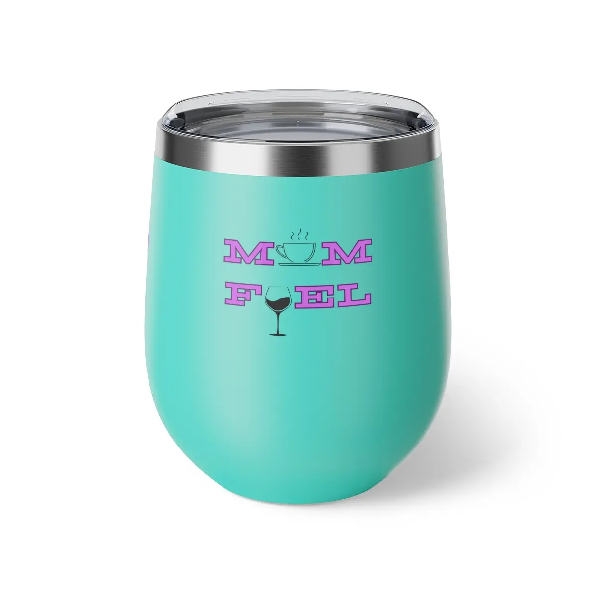 Mom Fuel Copper Vacuum Insulated Cup, 12oz - Perfect for Hot and Cold Drinks - Flasks, Drinkware Lid Steel Coffee Mug Tumbler