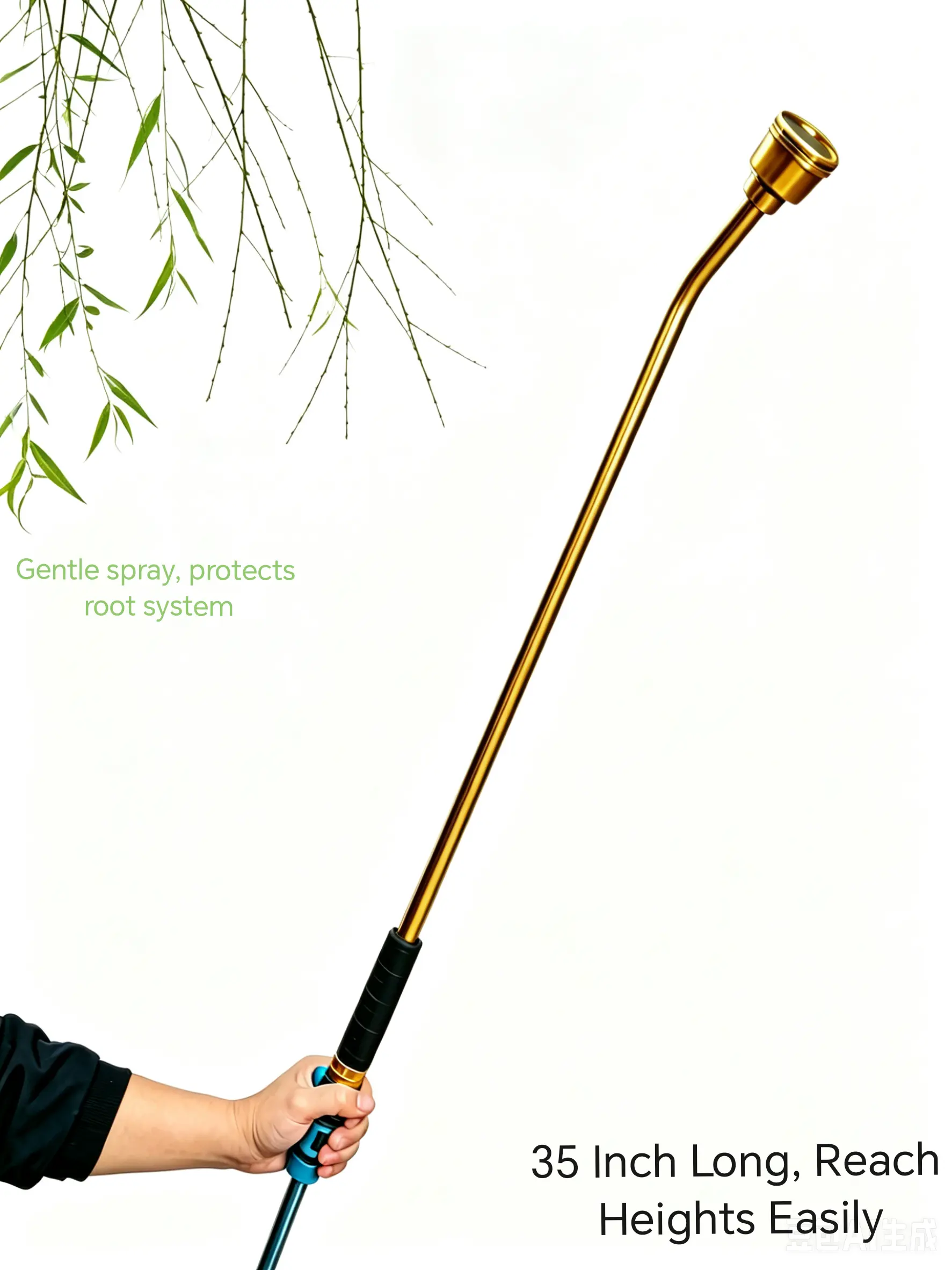 1000 mesh 35-inch long water gun for home use—ideal for gardening, seedling cultivation, planting, watering without damaging roots or buds, and washing areas at high heights   Pressure Washer Wand Pressure Washer Handheld,Pressure Washer Jet