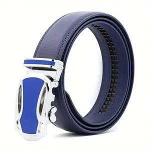 New Genuine Leather Men's Belt Metal Automatic Buckle Belts for Men Fashion Cowhide High Quality Luxury Male Waist Band 3.8cm
