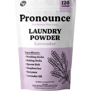 Pronounce Laundry Powder - 120 Loads - Safe for Families, Babies, Sensitive Skin/Eczema