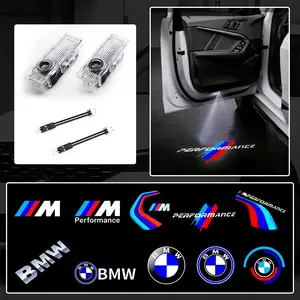 2pcs LED Car Door Logo Welcome Ghost Shadow Light Courtesy Lamp Projector Lamp For BMW 1 3 5 7 Series E46 E90 E60 E91 E92 E93 E61 F30 F10 F07 E63 E64 F12 F13 X1 X2 X3 X4 X5 X6 G30 M3 M5 Auto Accessories