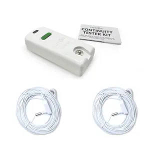 Grounding Continuity Tester Kit with 2 x 15ft Grounding Cords for Grounded Sheets Use to Test Effectiveness of Earth Connected Products Mats,Pads,Wrist Bands,Blankets,Pillow Case