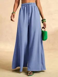 Women's High Waist Wide Leg Pants, Baggy Legged Pants, Loose Palazzo Pants, Elegant Office Party Wear, Comfortable Fashion Design, Suitable for Daily Use