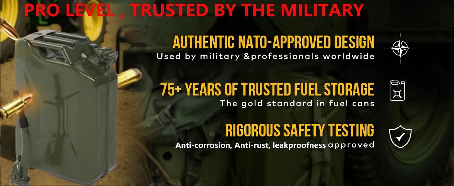 Ubesgoo 5L/10L/20L Fuel Can, Portable Jerry Gas Can with Flexible Spout System, Rustproof ＆ Heat-resistant Steel Fuel Tank for Cars Trucks Equipment Bottles OrganiserVersatile Water and Liquid Container for Cars, Trucks, Motorcycles