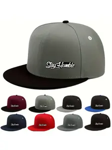 Alphabet Theme Outdoor activity classic trucker hat washed Flat Bill Baseball Cap adjustable Flat Bill cap, unisex hip hop hat, fashionable design headwear