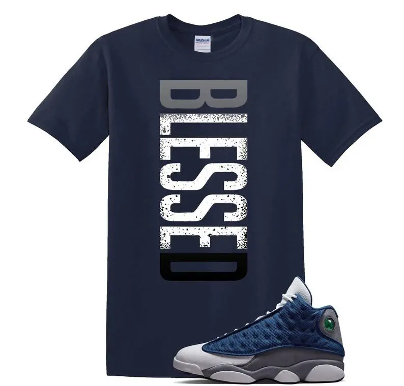13 Flint Matching T Shirt, BLESSED Graphic Shirt, 90s Hip Hop Tee, Gift For Women and Man, Unisex T-Shirt, Sneaker Head Gift