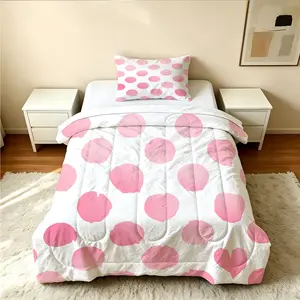 2/3Pcs Polka Dot Print Comforter Set, Multiple Styles, Soft, Comfortable, Warm And Breathable, Bedroom Bedding, Suitable For All People, Ideal Gift Choice (Pillow Insert Not Included)